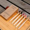 Bamboo Toothbrush,5 PCS Reusable Soft Bristle Toothbrush Wooden Tip Eco Friendly Adults and Children Charcoal Toothbrush(Color Random) (Adult) view 2