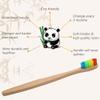 Bamboo Toothbrush,5 PCS Reusable Soft Bristle Toothbrush Wooden Tip Eco Friendly Adults and Children Charcoal Toothbrush(Color Random) (Adult) view 3