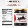 Peninsula Premium Cocktail Cherries | Award Winning | Deep Burgundy-Red | Silky Smooth, Rich Syrup | Luxe Fruit Forward, Sweet-Tart Flavor | Gourmet | American Grown & Made | 10.5 Ounce view 2