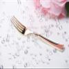 100 Gold Plastic Disposable Forks - Fancy & Heavy-Duty Silverware | High Durable & Disposable Soup Forks 6.9 Inch for Party, Wedding, Occasion view 4