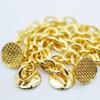 10 Packs Sino Dental Group Orthodontic Braces Eruption Appliance With Traction Chain,Gold/Sliver, Round/Retangular Base (Round, Golden) view 1