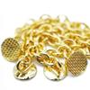 10 Packs Sino Dental Group Orthodontic Braces Eruption Appliance With Traction Chain,Gold/Sliver, Round/Retangular Base (Round, Golden) view 2