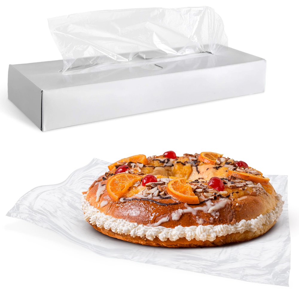 APQ Clear Deli Plastic Sheets, 15 x 10.75 Inch. Pack of 10,000 Sandwich Wraps. Precut Clear Wrap Sheets