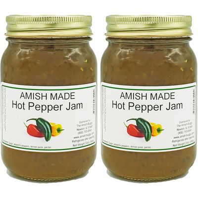 Amish Jam - Two 16 Oz Jars (Hot Pepper Jam)