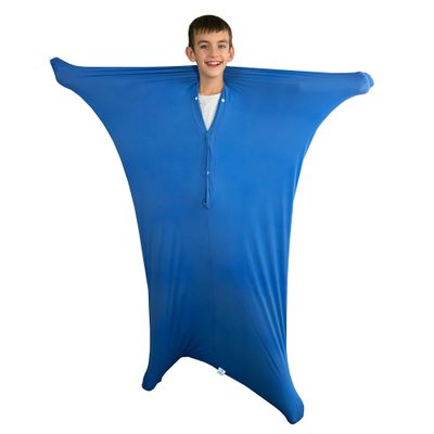 Harkla Body Sock - Sensory Socks for Kids - Stretchable Sack to Help Kids Relax and Focus - Easy to Wash Breathable Sensory Full Body Sock for Children - Medium 48" x 27"