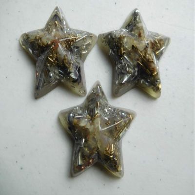 1 Five Pointed Star Crystal Orgone Generator Energy Accumulator 7.83/432/528Hz/Advance Harmonics Many Beautiful Ingredients!! Five pntd Stars (1)