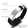 Hisatan Free Engraving Medical Alert ID Bracelets Adjustable Silicone Silicon and Stainless Steel Emergency Wristband for Men and Women, Type 1 Diabetes view 2