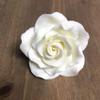 Exquisite Rose Sugar Flower (sold individually) - Gumpaste Cake Topper - Ivory by Sugar Deco (3.5" Ivory) view 2