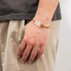 Custom Medical Alert Bracelet for Men Women  Waterproof Titanium Steel Emergency ID Bracelet with Free Engraving  Medical Wristband Bracelet for Him and Her (Gold, 7.2 inches) view 4