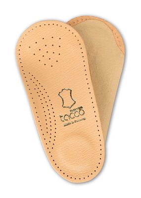 3/4 Light Orthotic Shoe Insoles Inserts Tacco Elastic  Light Arch Support and Shock Absorbing Pads  Vegetable Tanned Leather  Made in Germany (41 EUR/US L10-M8)
