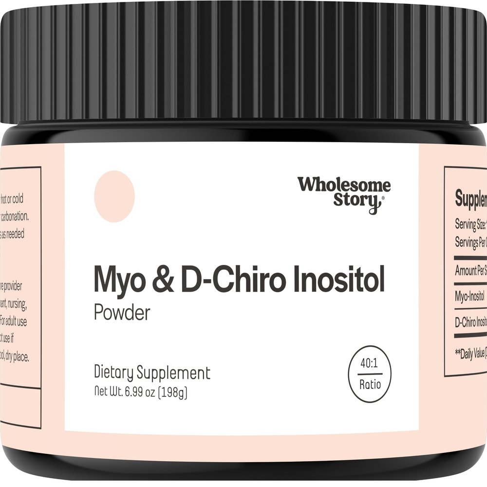 Myo-Inositol & D-Chiro Inositol Supplement Powder for Women | Hormonal Balance & Healthy Ovarian Function Support | Vitamin B8 | Great Alternative to Capsules | 40:1 Ratio | 90 Servings