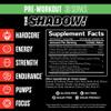 JNX SPORTS The Shadow! High Stim Preworkout | 350mg of Caffeine | Green Apple 30 Servings | Electric Energy, Mental Focus & Superhuman Strength for Men & Women view 3