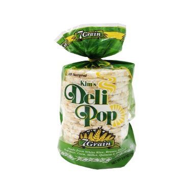 Kim's Deli Pop Rice Cakes | 7 Grain Gluten Free Formula | 3 Pack | Multigrain, Natural Vegan | Sugar Free Korean Snack | Low Calorie, Low Fat, Whole Brown Rice