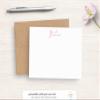 Personalized Monogram Note Cards - Pretty Script Flat Note Cards - Charming - Stationery Set - Gift For Her view 2