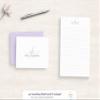 Personalized Monogram Note Cards - Pretty Script Flat Note Cards - Charming - Stationery Set - Gift For Her view 3