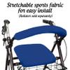 Top Glides Universal Rollator Walker Seat and Backrest Covers (Blue) view 2