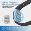 EmeTerm Fashion Anti-Nausea Wristband Relieve Morning Motion Travel Sickness Rechargeable Drug Free Bands without Side Effects - Extra 2pack Conductive Gel (Black - Extra 2pack Conductive Gel) view 4