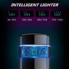 Double Arc Electric Lighter Smart Fingerprint Sensor Lighter Flameless Windproof Lighter USB Rechargeable Fashion Lighter Best Gift for You (Blue) view 3