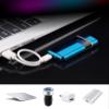Double Arc Electric Lighter Smart Fingerprint Sensor Lighter Flameless Windproof Lighter USB Rechargeable Fashion Lighter Best Gift for You (Blue) view 4