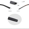 NicelyFit Silicone Anti-slip Eyeglass End Tips Ear Sock Pieces Tube Temple Sleeve for Glass Sunglass TT001 (Black - 2 Pairs) view 3