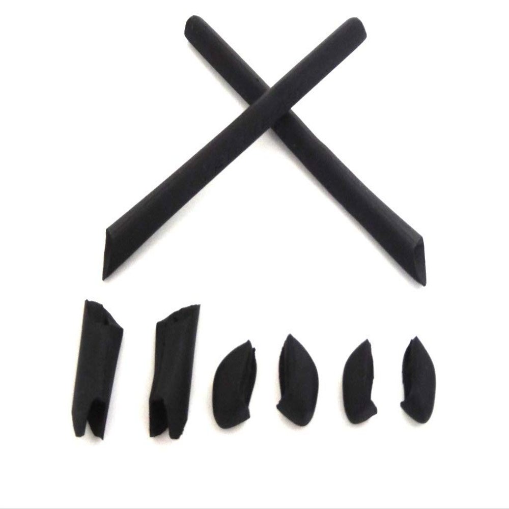 Galaxy Nose Pads & Earsocks Rubber Kits For Oakley Half Jacket Black