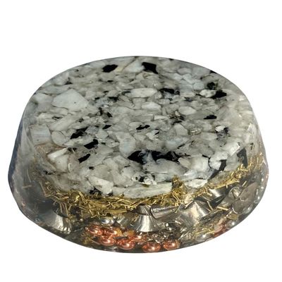 25 Moonstone Tower Buster Crystal Orgone Generator Energy Accumulator 7.83/432/528Hz/Advance Harmonics Many Beautiful Ingredients!! Moon tb (25)