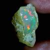 12.40Cts 100% A+ Natural Ethiopian Welo Opal Rough Stone, Raw Crystal,October Birthstone, Jewelry Making Gemstone, Ultra Fire Striking Opal, Opal Rock, Handpicked Stone, Size-14X23X08MM view 1