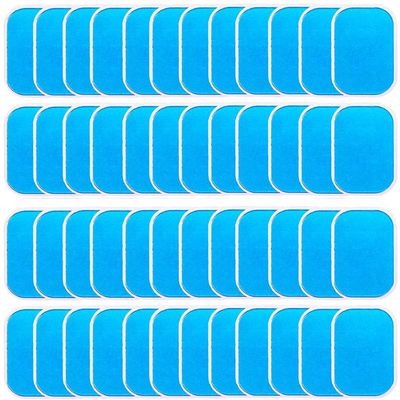 LEKEONE 50 Pcs/25 Packs Pads Abs Trainer Replacement Gel Sheet for Abdominal Muscle Trainer, Accessory for Ab Workout Toning Belt.