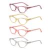 100 CLASSIC 4-Pack Reading Glasses Ladies Cat Eye Spring Hinges Readers Crystal Sand Temple Arms Fashion Eyeglasses for Women R2960G (Multicolor) (1.50+) view 1