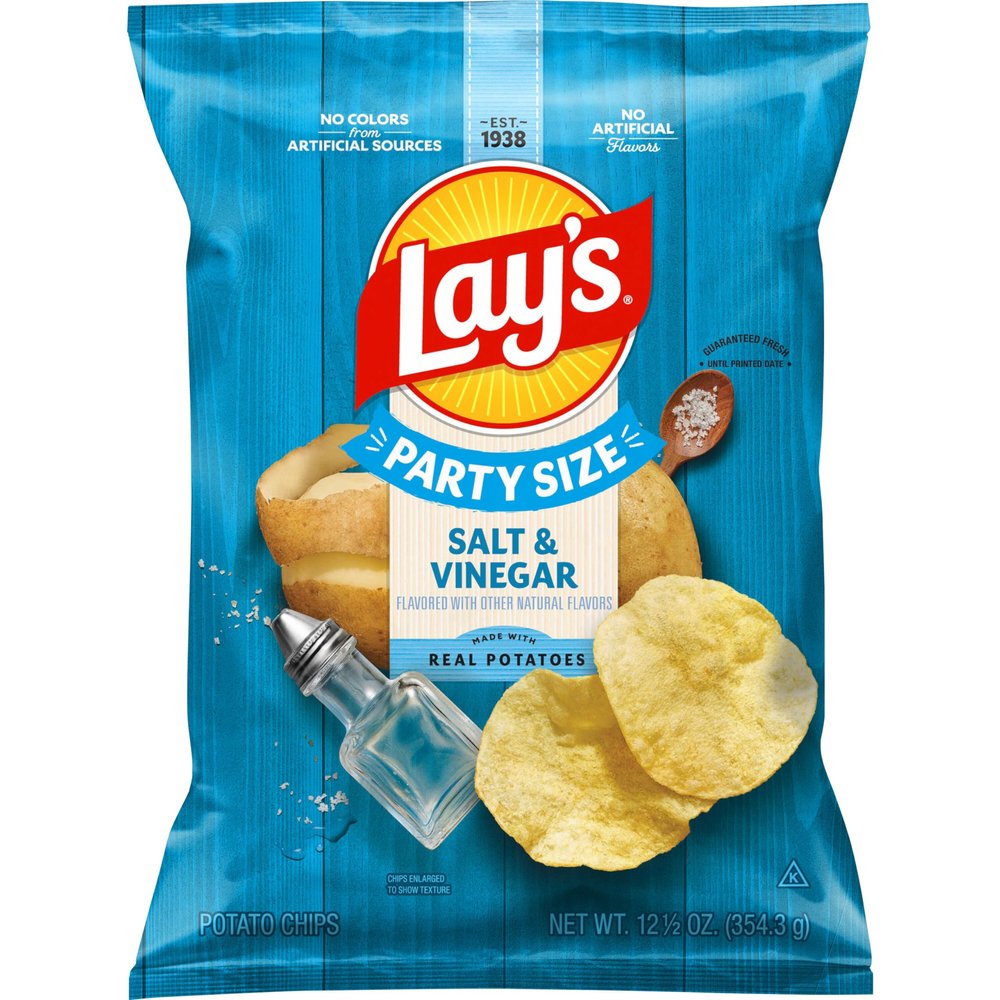 Lay's Potato Chips Salt & Vinegar, 12.5 Oz