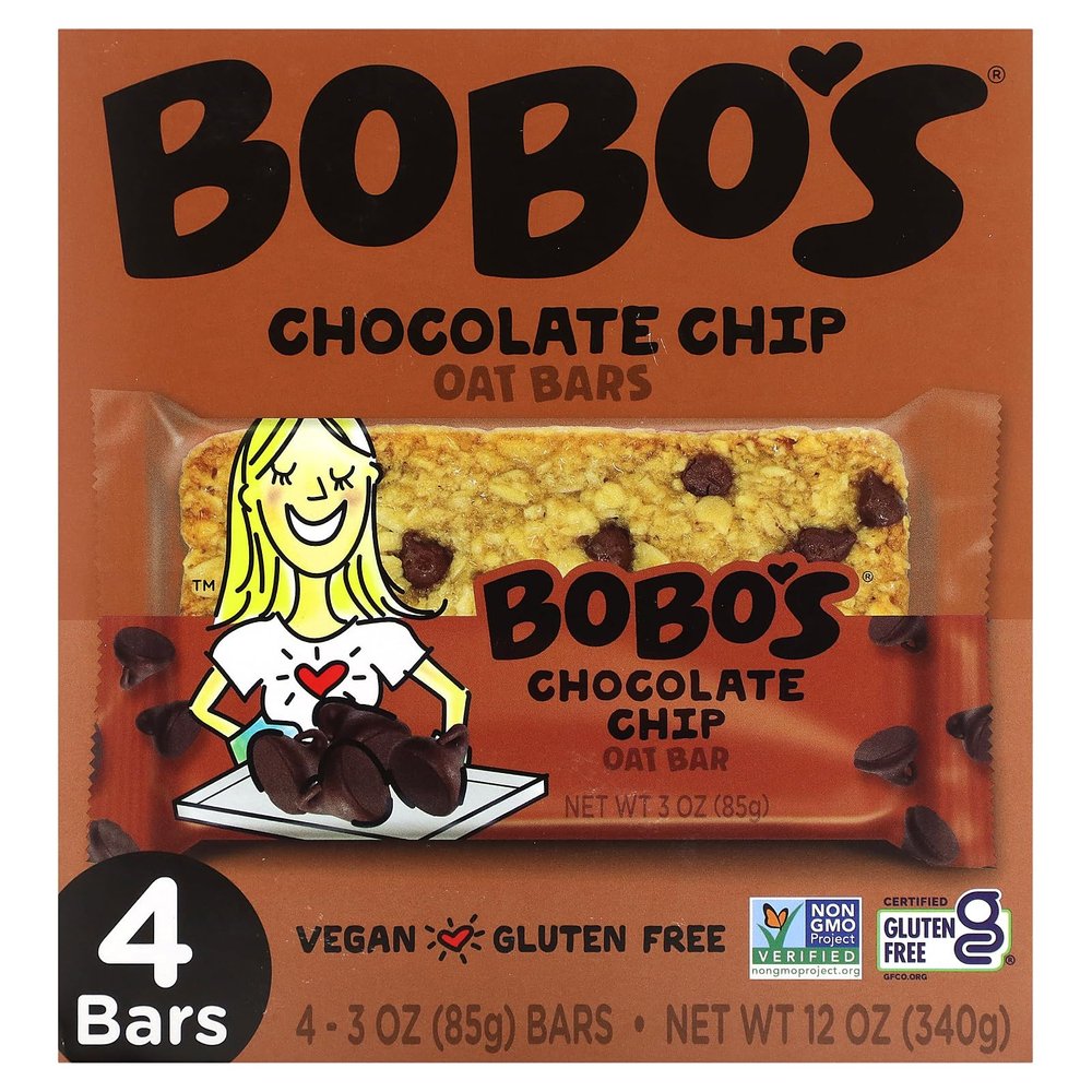 Bobo'S Oat Bars Chocolate Chip Oat Bar 4 Count, 3 Oz