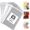 NEOACT 300 PCS 5"x7" Clear Resealable Cellophane Bags Good for Bakery, Candle, Soap, Cookie Poly Bags. view 1
