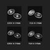 (25 Pair) Eyewear Nose pad Eyeglasses Part Accessories Push in and Screw in Soft Material CY005 by dhoptical (Screw in, 13MM) view 3