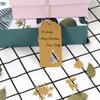 Gift Tags With Holes - Present Wrap Paper Small Xmas Labels With Twine - Vintage Christmas Tags Bulk 100pcs view 2