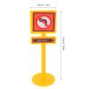 5pcs Construction Cupcake Toppers Traffic Roadblock Sign Cake Topper Mini Traffic Cones Cake Decoration for Construction Theme Baby Shower Birthday Party Supplies view 3