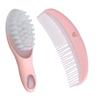 1Set Brush and Comb Soft Massage Hair Comb Kit for Newborns Anti-Static Material Promotes Blood Circulation Gentle S Scalp for Boy Girl Care Pink view 3
