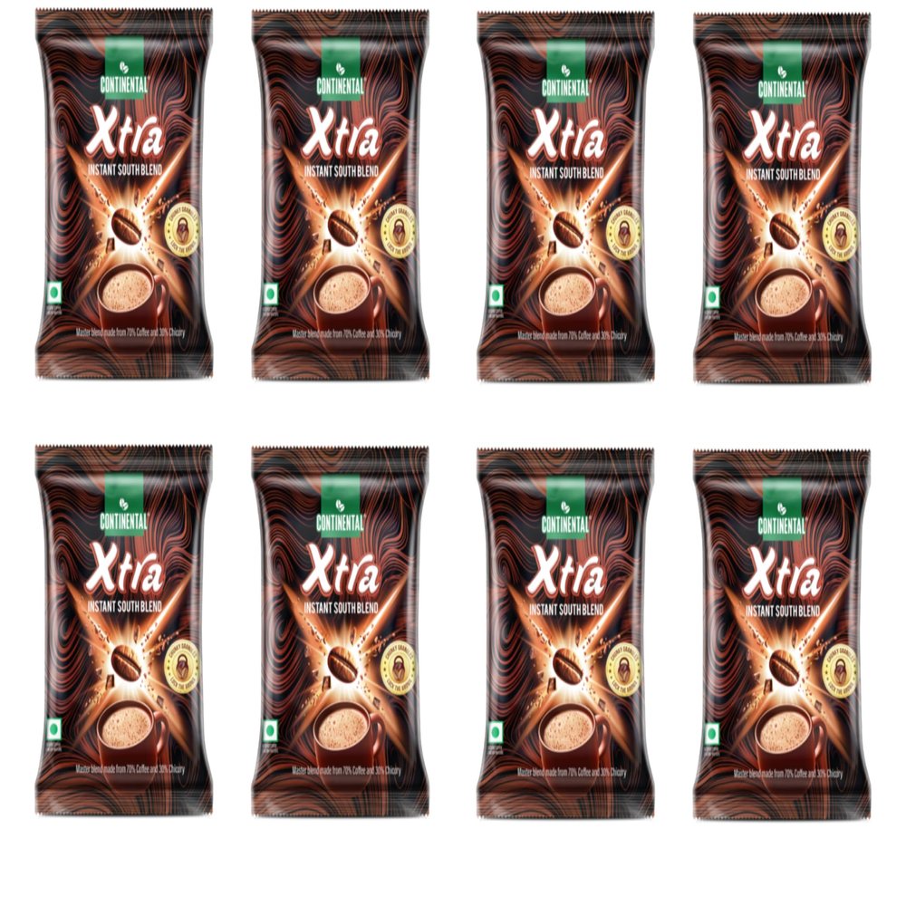 Continental Xtra Instant Coffee Powder 50g Pouch ( Pack of 8 ) , 400gm