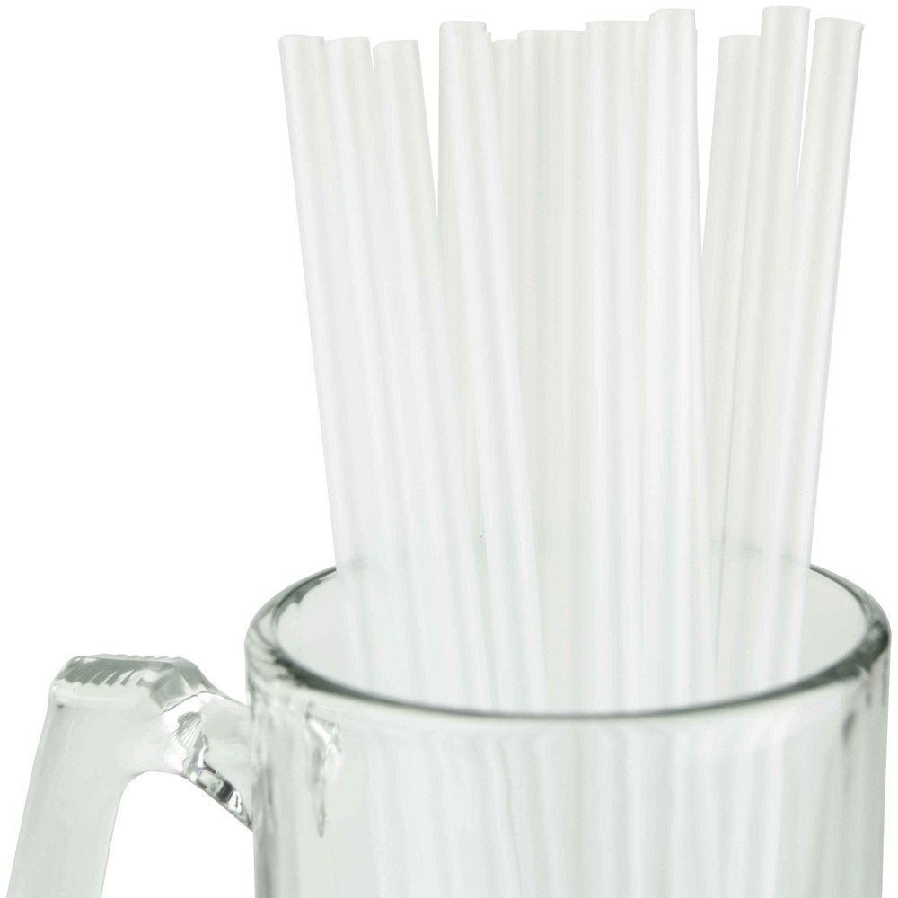 Made in USA Pack of 250 Unwrapped BPA-Free Plastic Drinking Straws (Clear - 10" X 0.28")