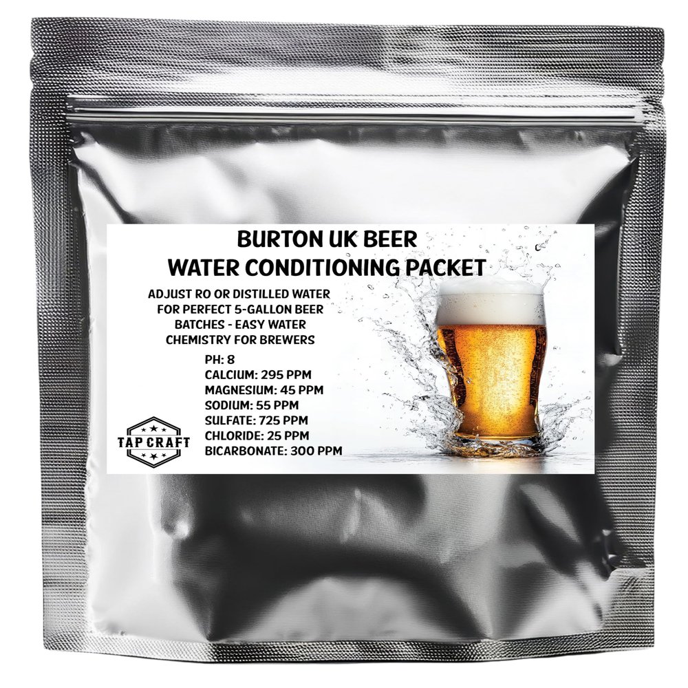 TAPCRAFT - Water Conditioning Packets for Homebrewing - Specific Regions and Styles (Burton UK) - Brew Your Own Beer at Home - The Perfect Water for Your Beer Mash