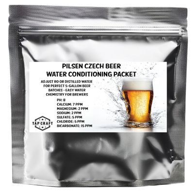 TAPCRAFT - Water Conditioning Packets for Homebrewing - Specific Regions and Styles (Czech Pilsen) - Brew Your Own Beer at Home - The Perfect Water for Your Beer Mash