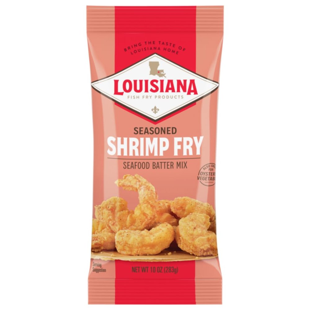 Louisiana Fish Fry Products Shrimp Fry, 10 Oz, Pack of 12
