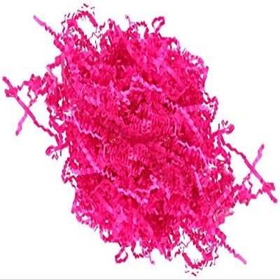 100g/pack Shredded Crinkle Paper Raffia Paper Confetti for Gift Box Packing Filling Dry Straw Gifts - Phloxine