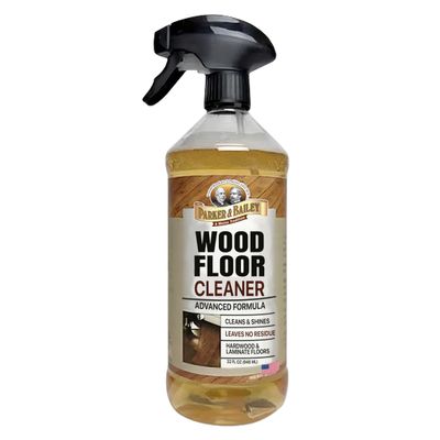 Parker & Bailey Wood Floor Cleaner  Use on Hardwood, Laminated or Faux Finshed Floors. Shine Restorer Protector, Surface Cleaner House Cleaning Supplies Home Improvement, Natural Look, Cuts Grease