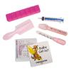 Complete Deluxe Baby Healthcare + Grooming Kit | 3X Liquid Medicine Dispensers, Hair Comb | Pill Box-Vaccination Check Sheet | Unisex, for Infant Boys + Girls | Perfect Registry-Shower Gift (Pink) view 1