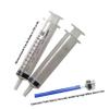 Complete Deluxe Baby Healthcare + Grooming Kit | 3X Liquid Medicine Dispensers, Hair Comb | Pill Box-Vaccination Check Sheet | Unisex, for Infant Boys + Girls | Perfect Registry-Shower Gift (White) view 2