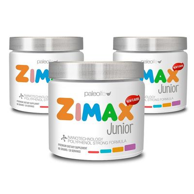 ZIMAX Junior Super ANTIOXIDANT for Children and Adolescents Between 4 and 16 Years - 100% Natural with Vitamin c, Magnesium, and Vitamin d3 - High Absorption Curcumin, Ginger + Minerals