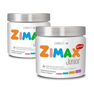 ZIMAX Junior Super Antioxidant for Children and Adolescents Between 4 and 16 Years, 100% Natural with Vitamin C, Magnesium, Vitamin D3,Curcumin, Ginger and Minerals