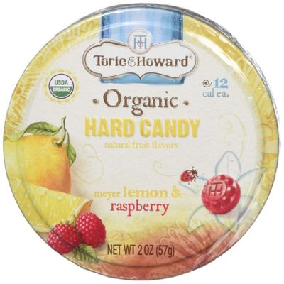 Torie & Howard Candy Tin Lemon Raspberry 2 oz (Pack of 8)