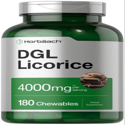 Horbach DGL Licorice Chewable Tablets | 180 Count | Vegetarian and Non-GMO | Deglycyrrhizinated Licorice Root Extract