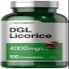 Horbach DGL Licorice Chewable Tablets | 180 Count | Vegetarian and Non-GMO | Deglycyrrhizinated Licorice Root Extract view 1